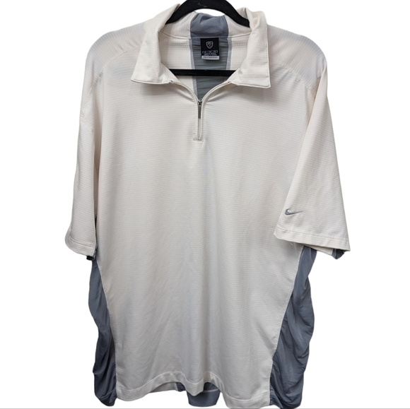 Nike Golf Men's Quarter Zip Short Sleeve Pull Over Sz XL - Picture 1 of 14